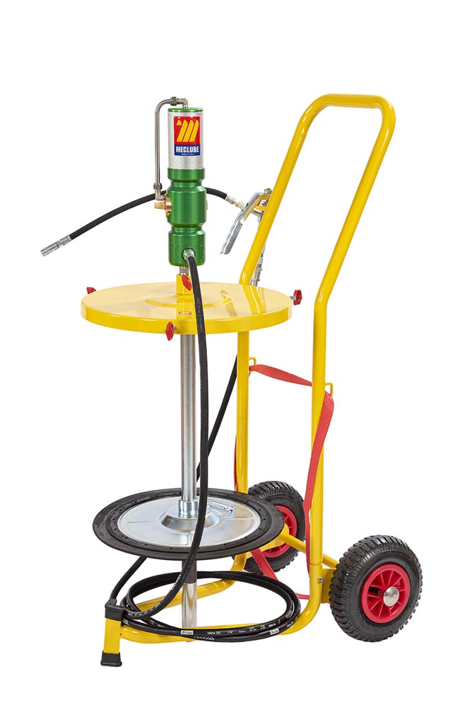 013-1115-000 Pneum. vetpomp set kar 50-60kg, 60:1 zonder membraan Ø420mm