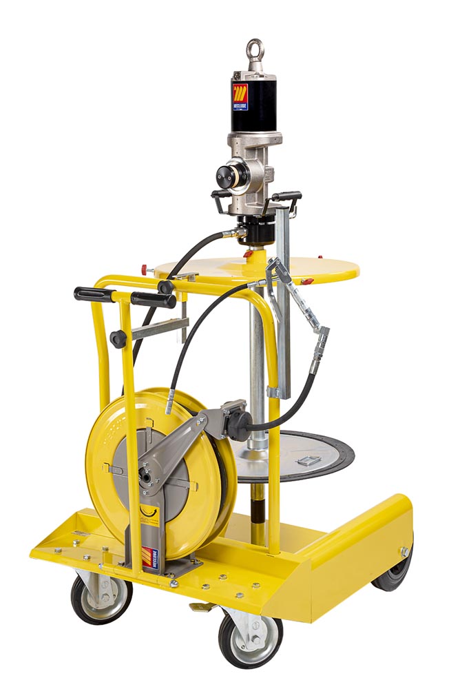 013-3135-000 Industriële mobiele smeringset voor vaten 180-220kg + haspel