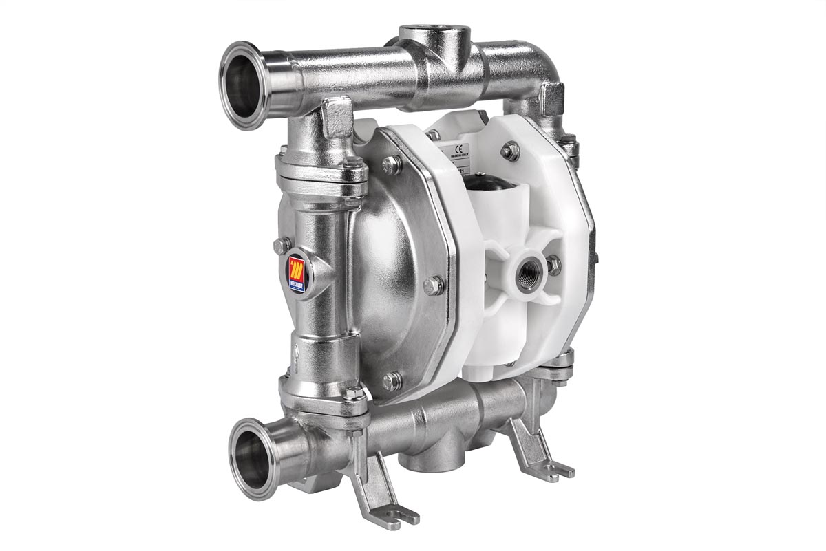 028-F120-AB2 Membraanpomp voeding (lv) SS120 – 1.1/2&quot; Tri-Clamp -