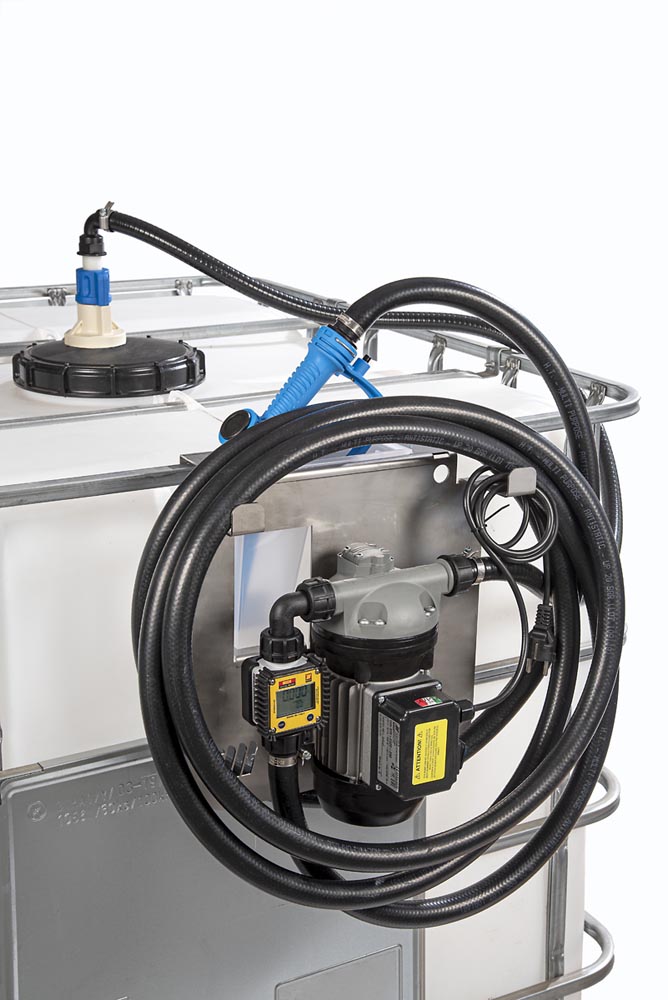 AdBlue pump set with flow meter