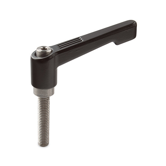 Adjustable handle 450 zinc / stainless steel