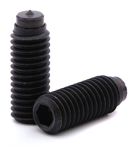 Pressure screw 1927 with pin with point steel