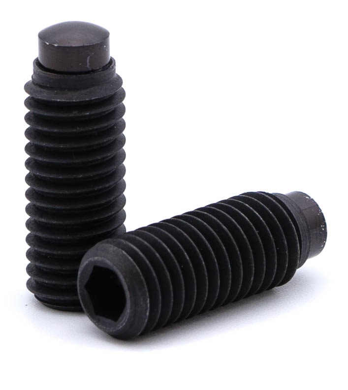 Pressure screw 1927 with pin with rounded head steel