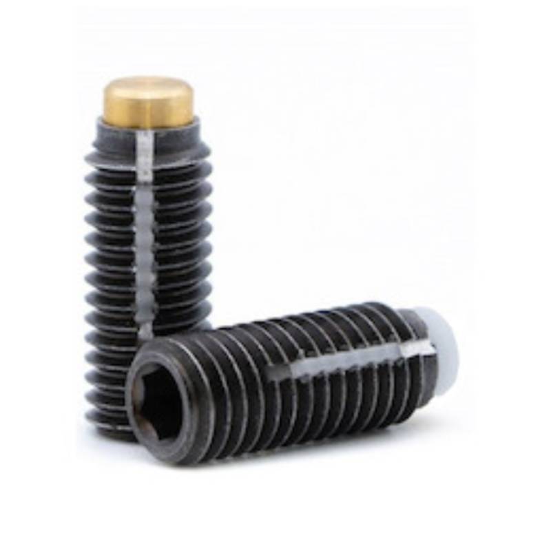 Pressure screw 1927 with pin with flat head with screw locking steel