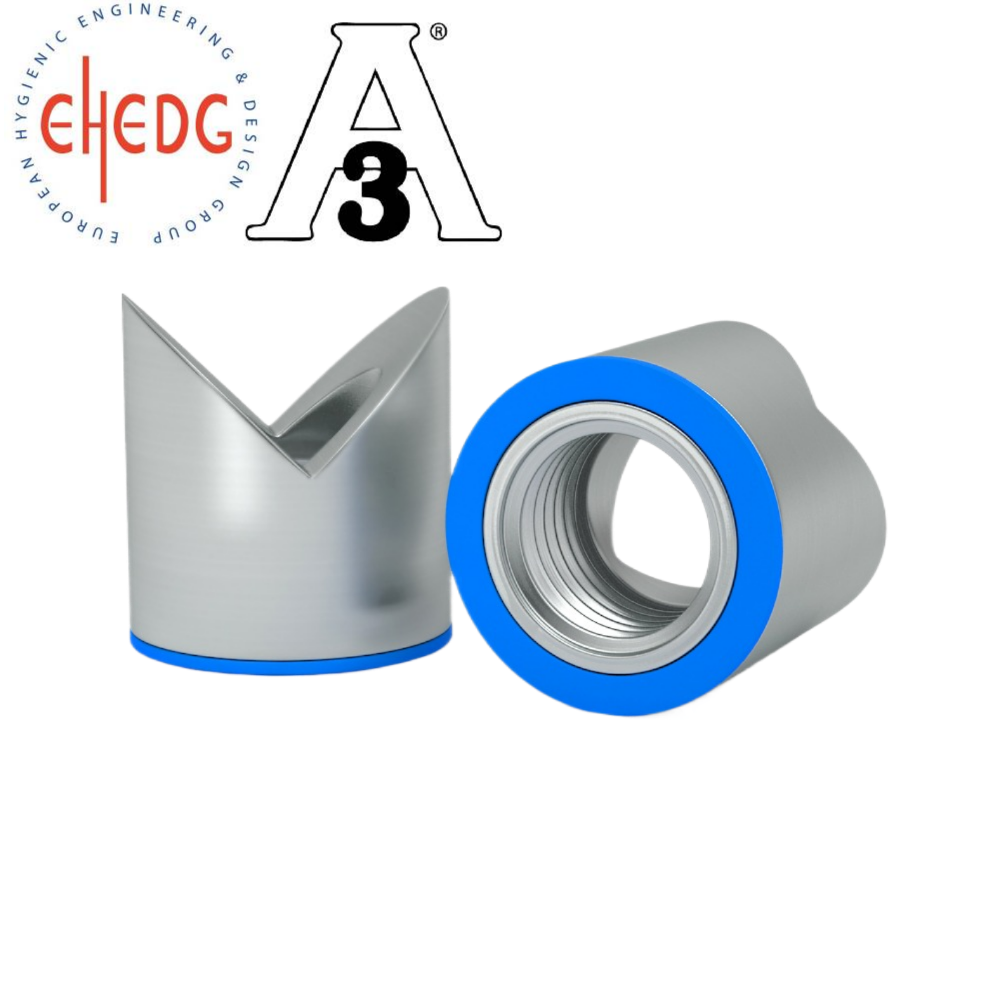 EHEDG hygiënische 3A hoeklasmoer RVS