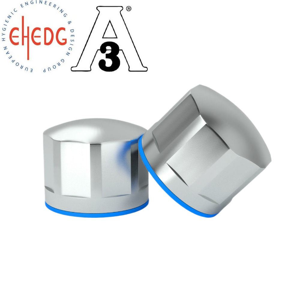 EHEDG hygiënische 3A dopmoer RVS