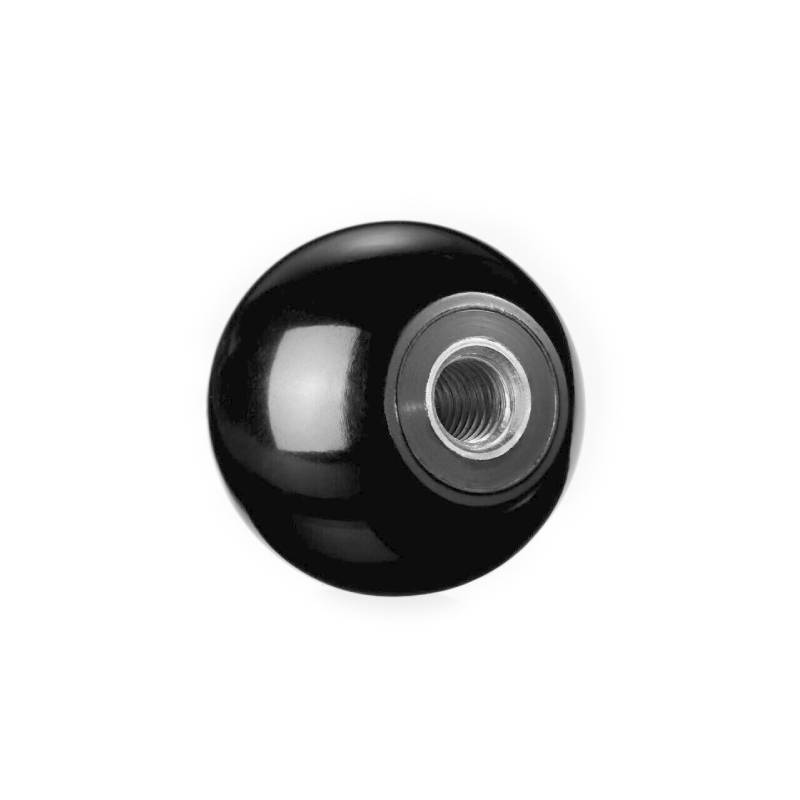 Ball knob DIN 319 steel threaded bush
