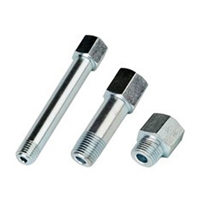 Extension nipple straight steel