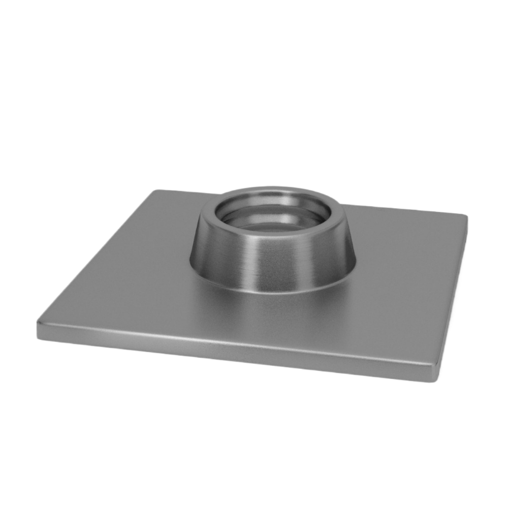 Vierkante lasplaat RVS schroefdraad