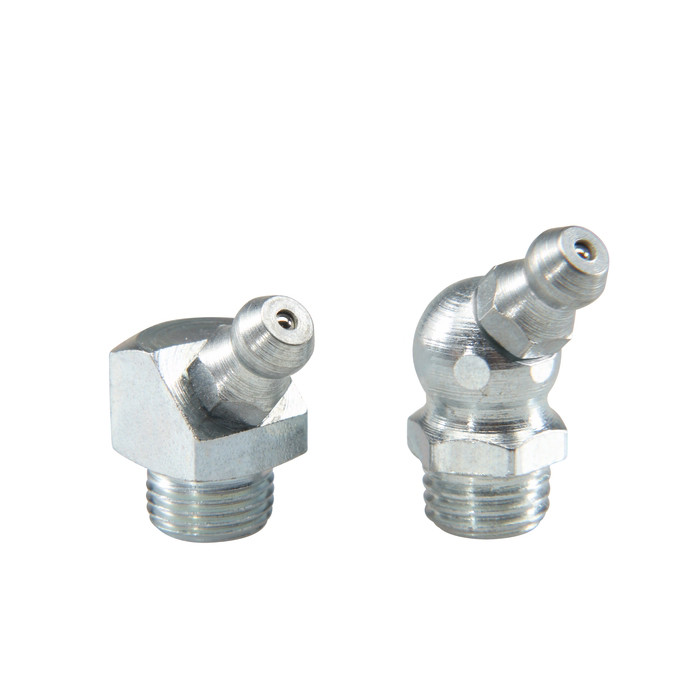 Hydraulische smeernippel type H45 (H2) DIN 71412, Staal verzinkt