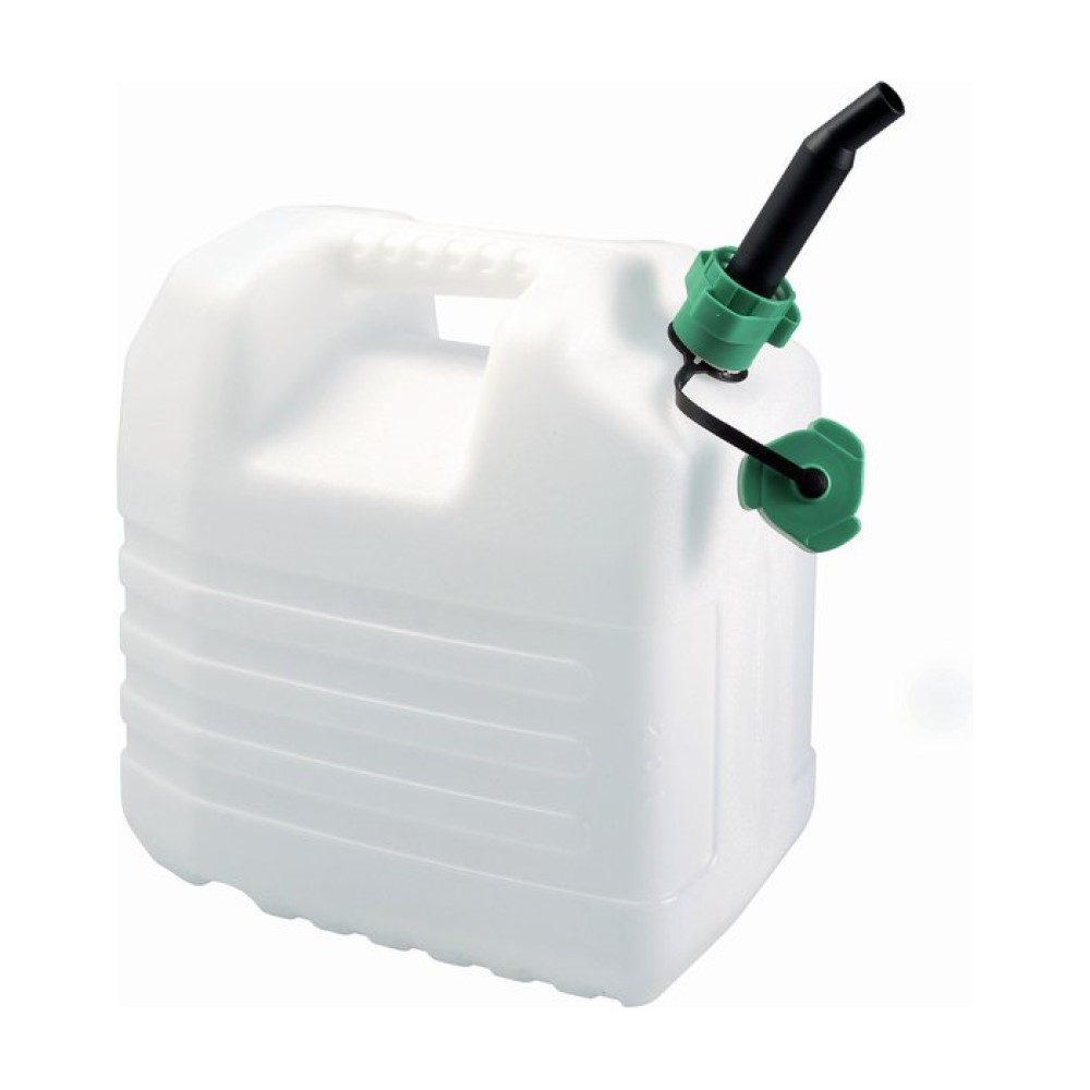 Plastic jerrycan with spout