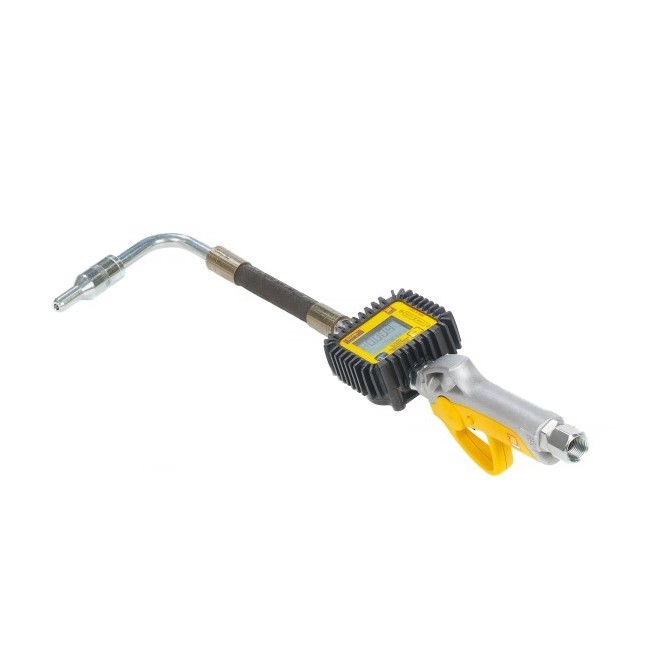 Oliepistool met digitale doorstroommeter
