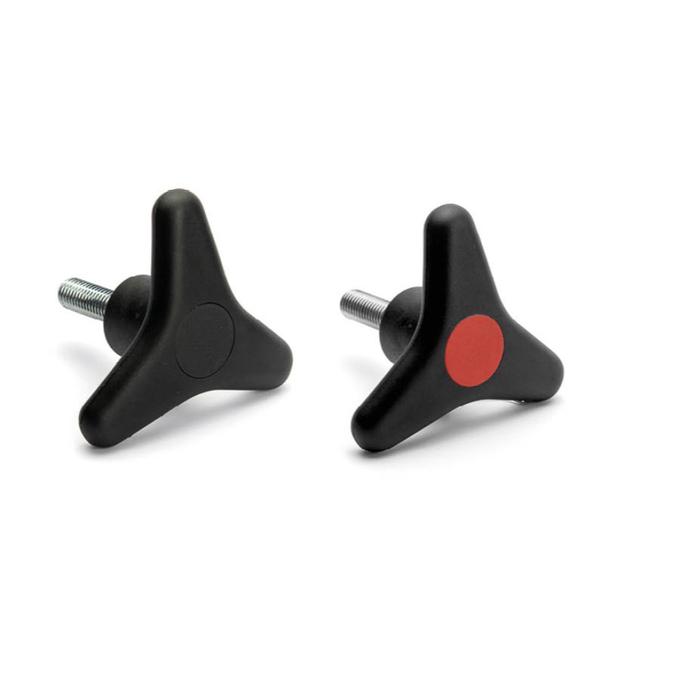 3-lobe knob LTP steel threaded bolt