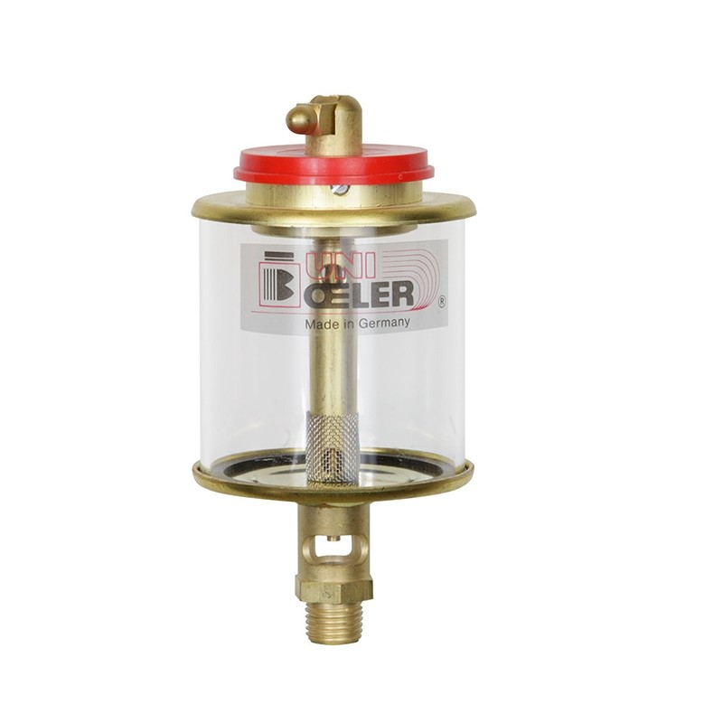 170011001 UNI Druppeloliepot 121-Plexiglas       10ml   1/8 GAS   Ø25x28