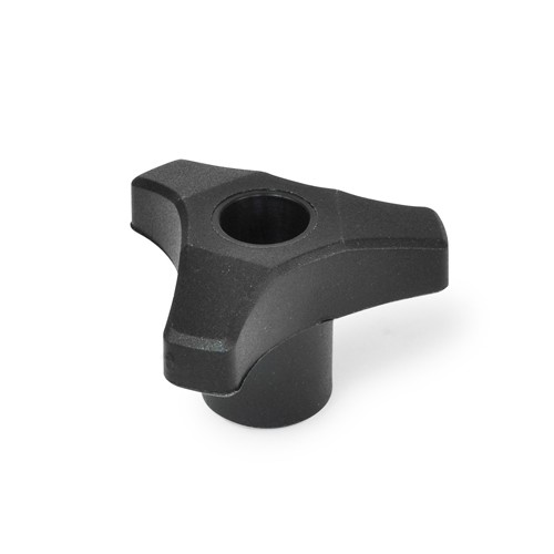 3-lobe knob V3/B/FP threaded bush