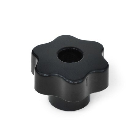 Star knob VB/FP brass threaded bush