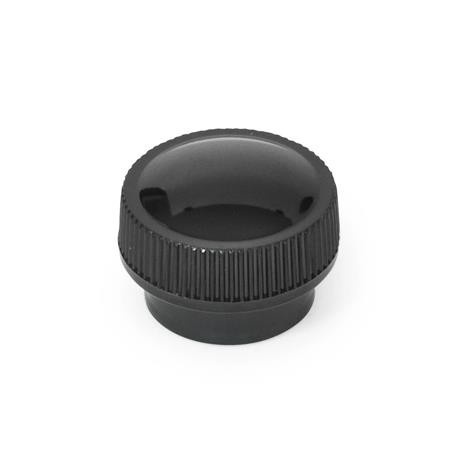 Knurled knob VBZ brass threaded bush