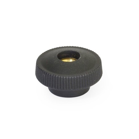 Knurled knob ZB/FP brass threaded bush