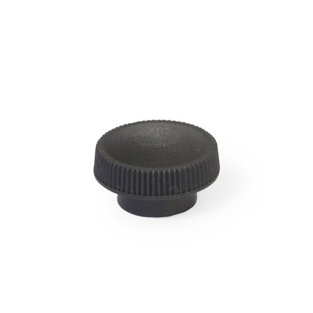 Knurled knob ZB brass threaded bush